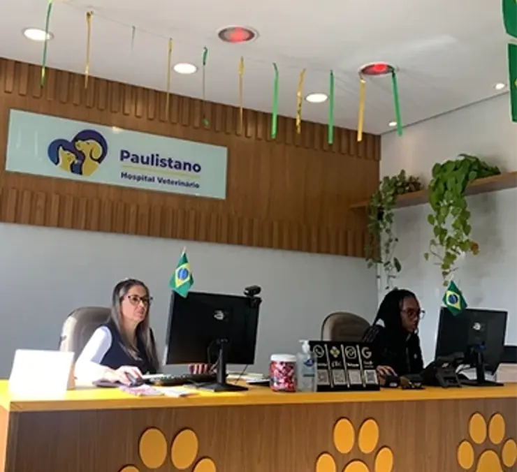 Recepção do Vet Paulistano Hospital Veterinário na Mooca